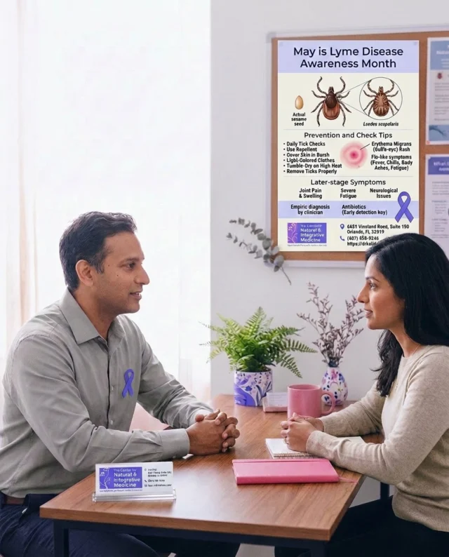 May is Lyme Disease Awareness Month, and it's crucial to understand the signs and symptoms of this complex condition. 🌿 Lyme disease can present with a wide range of symptoms, making diagnosis challenging. Early detection and an integrative approach are key to managing its impact. Are you aware of the common symptoms, or have you had personal experience with Lyme disease? Share your thoughts below. 👇

#drkalidas #integrativemedicine #functionalmedicine #orlandofl #holistichealth #florida #lymediseaseawareness #lymedisease #chronicillnesssupport #wellnesscare